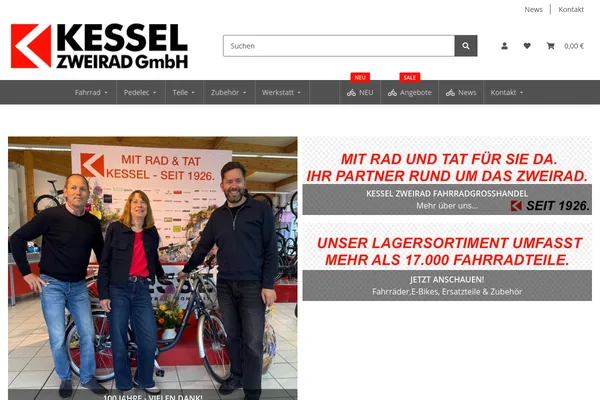 Startseite von kessel-zweirad.de
