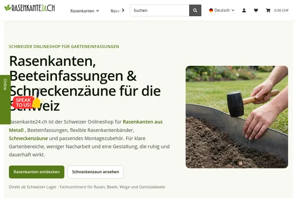 Startseite von rasenkante24.ch
