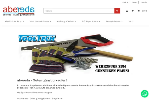 Startseite von www.abereda.de
