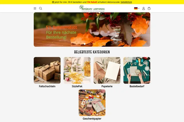 Startseite von www.natuerlich-verpacken.de