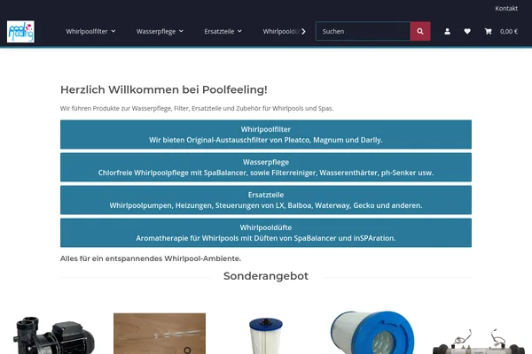 Startseite von www.poolfeeling.de
