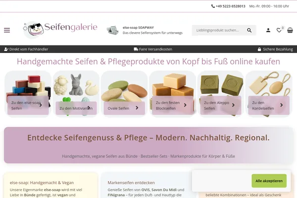 Startseite von www.seifengalerie.de